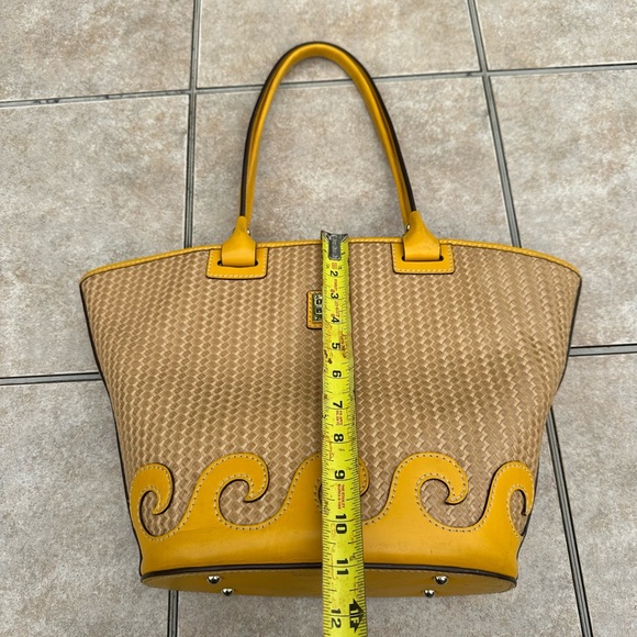 Dooney & Bourke Beacon Woven Atlantic Tote Light Taupe - Picture 7 of 16